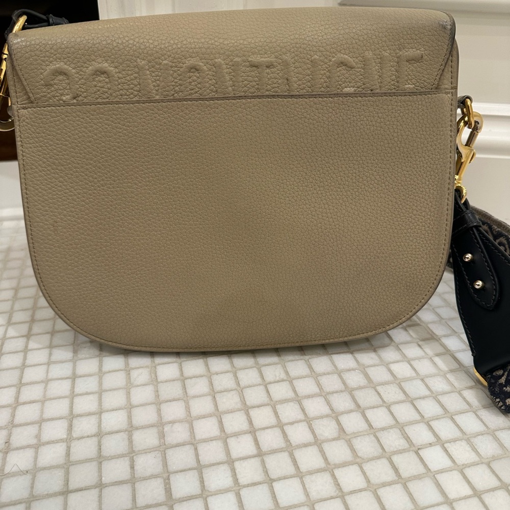 Dior Taupe Leather Crossbody Bag - Picture 4 of 16